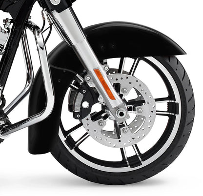 Vivid Black Front Fender for Touring Harley FLHX FLTR (2014-2024)