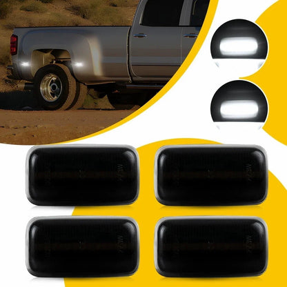 Smoked Side Marker Lights for Chevrolet Silverado 2015 to 2023
