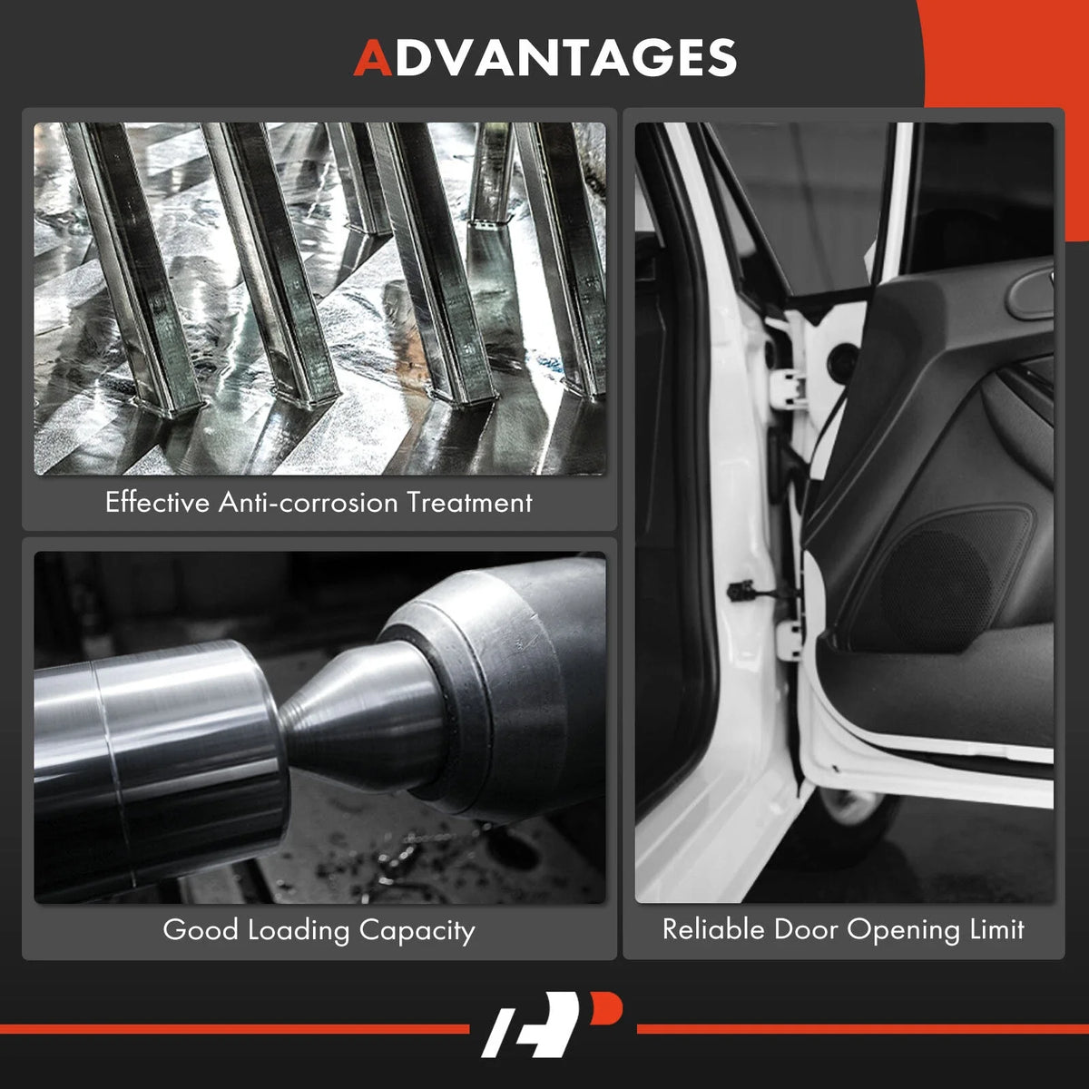 2X Lower Door Hinges for Jeep Wrangler Gladiator (2018-2021)