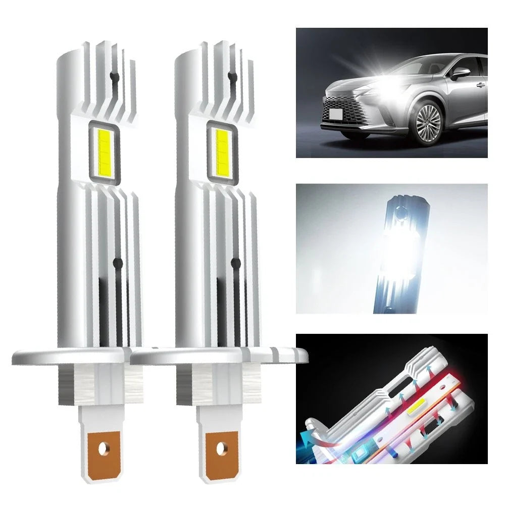 H1 LED Bulbs Headlight Conversion Kit for 6500K
