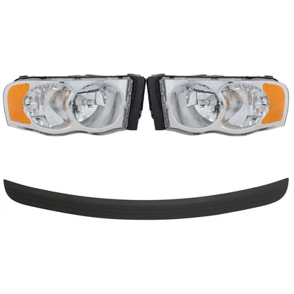 Headlight Set for Dodge Ram 1500 2500 3500 (2002–2008) Left Right