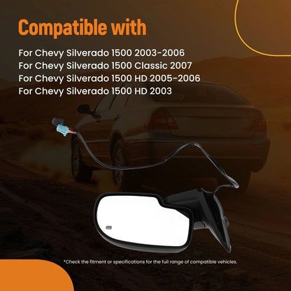 Side Mirror Right Power Heated for 2000-2006 Chevy Tahoe/Suburban