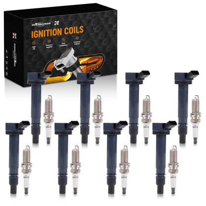 8x Ignition Coil + 8x Spark Plug for Lexus GX460 LX570 (2008–2020) 90919-02256