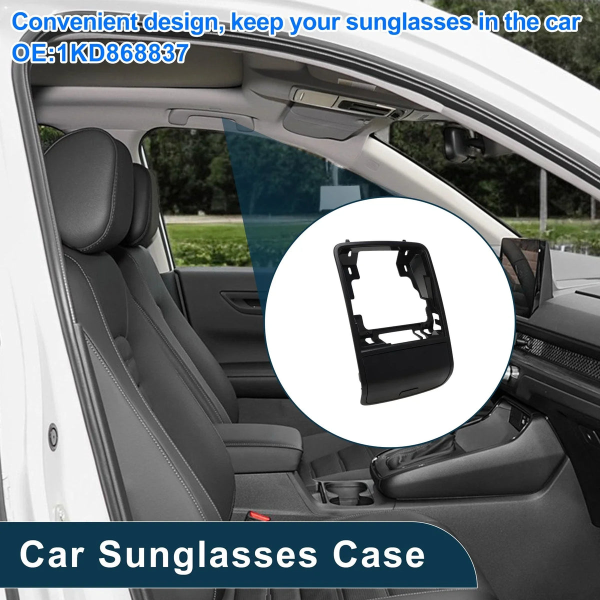 Sunglasses Case for Volkswagen Passat B6 (2005–2011) Black