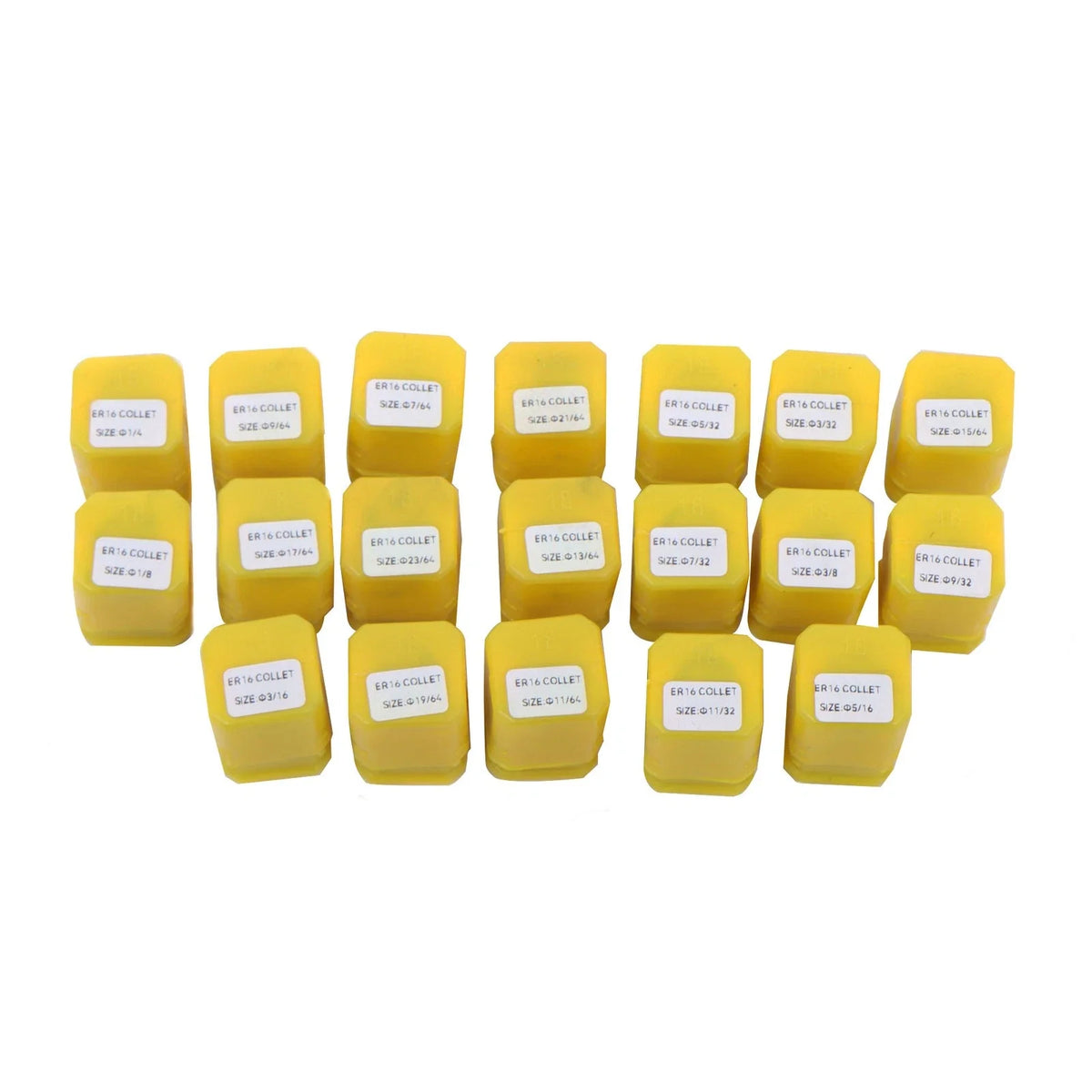 19Pcs Spring Collet Set ER16 for CNC Milling Lathe Tool