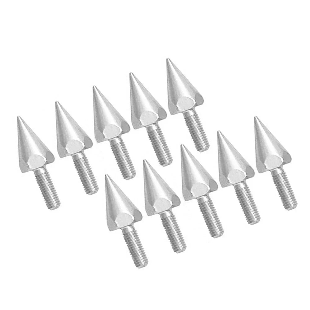 Motorcycle Windshield Spike Bolts - 5MM, 10 Pcs Silver
