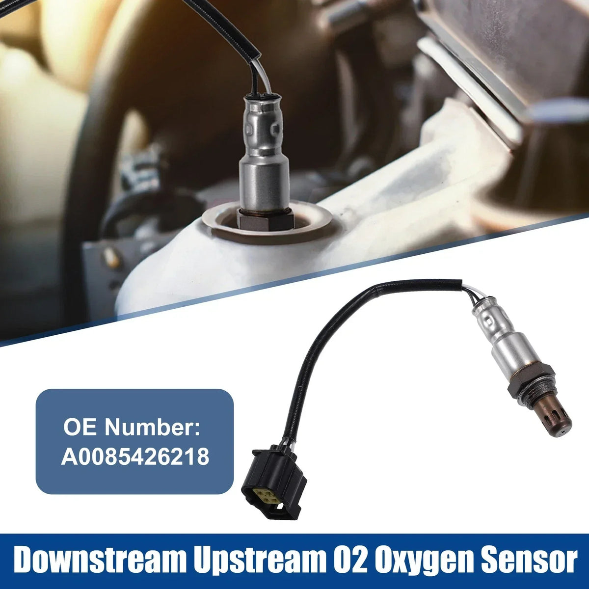 Set of 2 O2 Oxygen Sensors for 2013-2019 Dodge Charger - Black