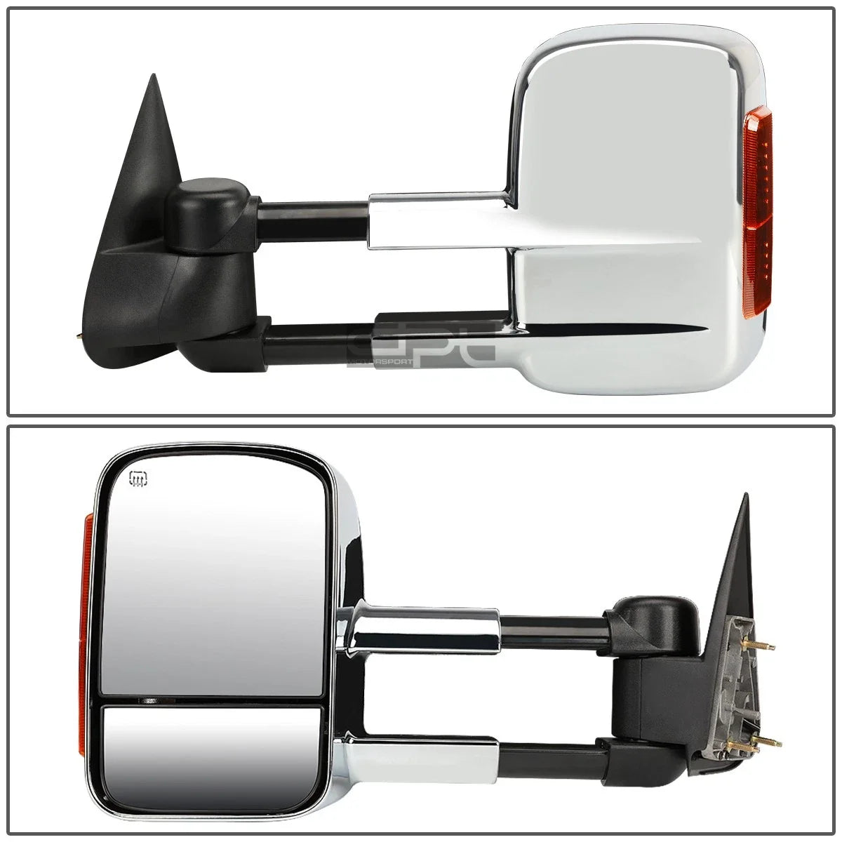 Set of 2 LED Chrome Towing Side Mirrors for Silverado/Sierra (1999–2002)