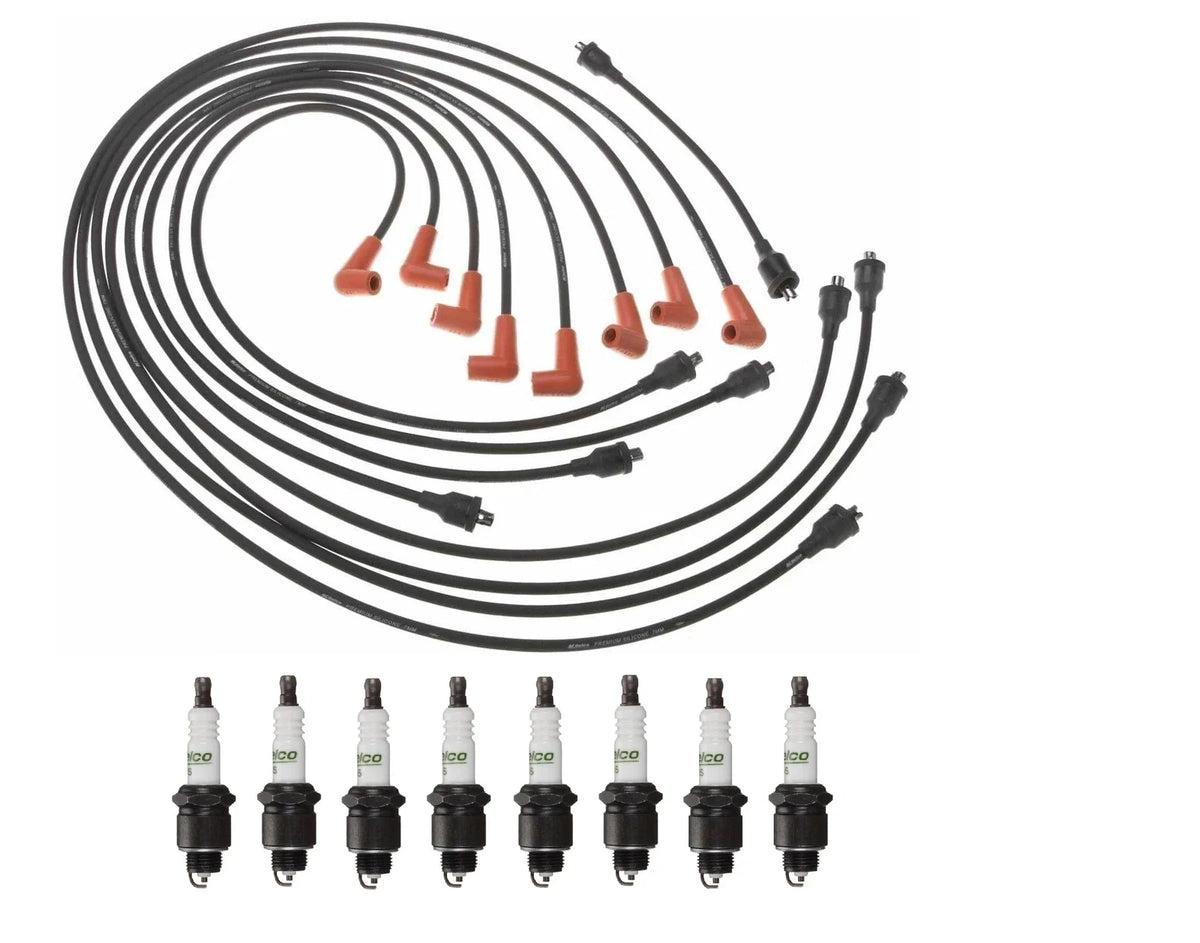 Ignition Wire Set & 8 ACDelco Spark Plugs for Chevy Truck Yeoman