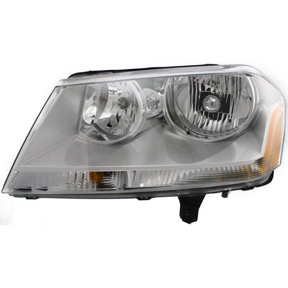 Headlight Assembly Set of 2 for Dodge Avenger (2008–2014) with Bulb
