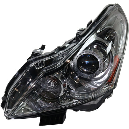 Set of 2 Headlights for Infiniti G37 (2010–2013) Halogen w/ Bulbs