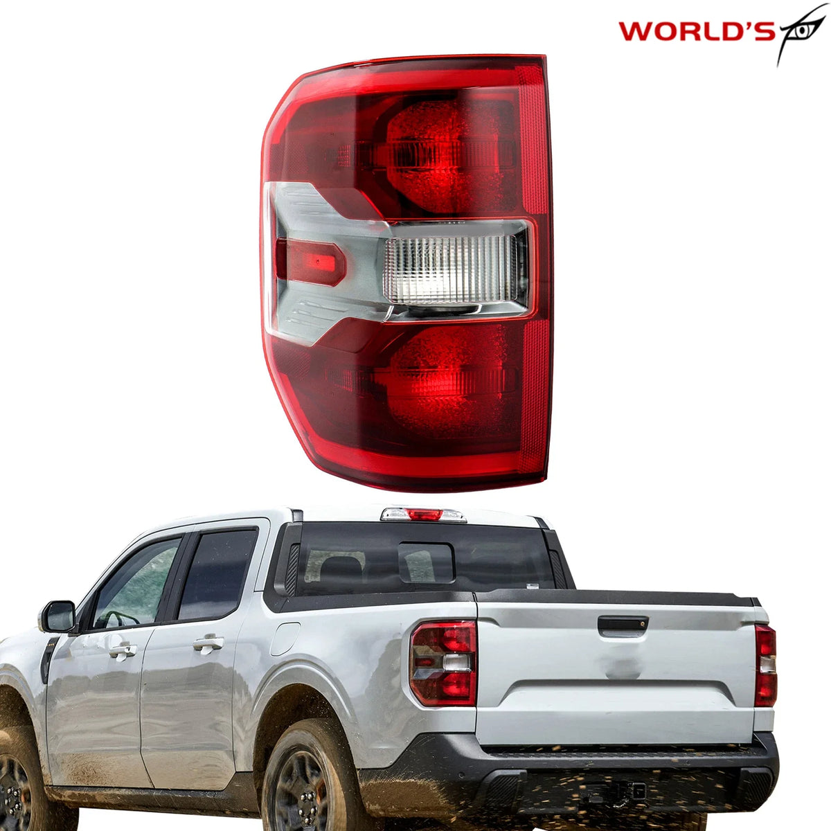 LED Tail Lights for Ford Maverick Lariat (2022–2024) Smoked Driver Side
