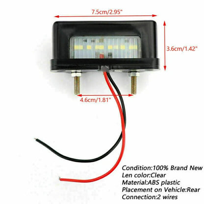LED License Plate Rear Light Lamp for Universal Motorcycle (T9)