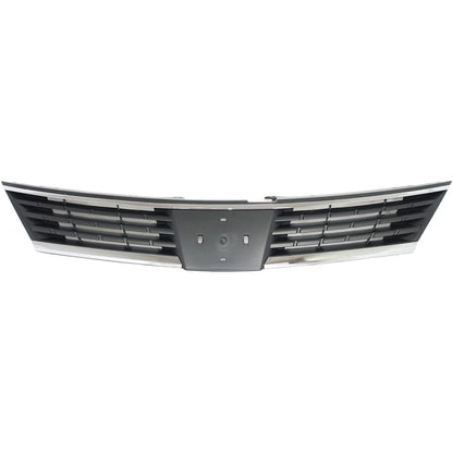 Grille for Nissan Versa (2007–2009) Lower Gray Plastic