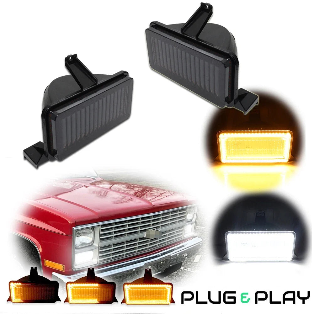 Smoked Corner Parking Light for Chevrolet GMC Pickup Truck