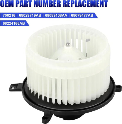 Fan Cage Blower Motor for Jeep Durango Grand Cherokee 2018-2024