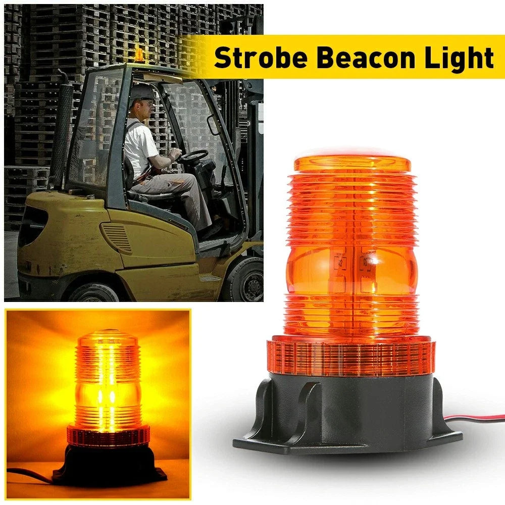 Forklift/Car/Truck 30-LED Yellow Amber Strobe Beacon Light