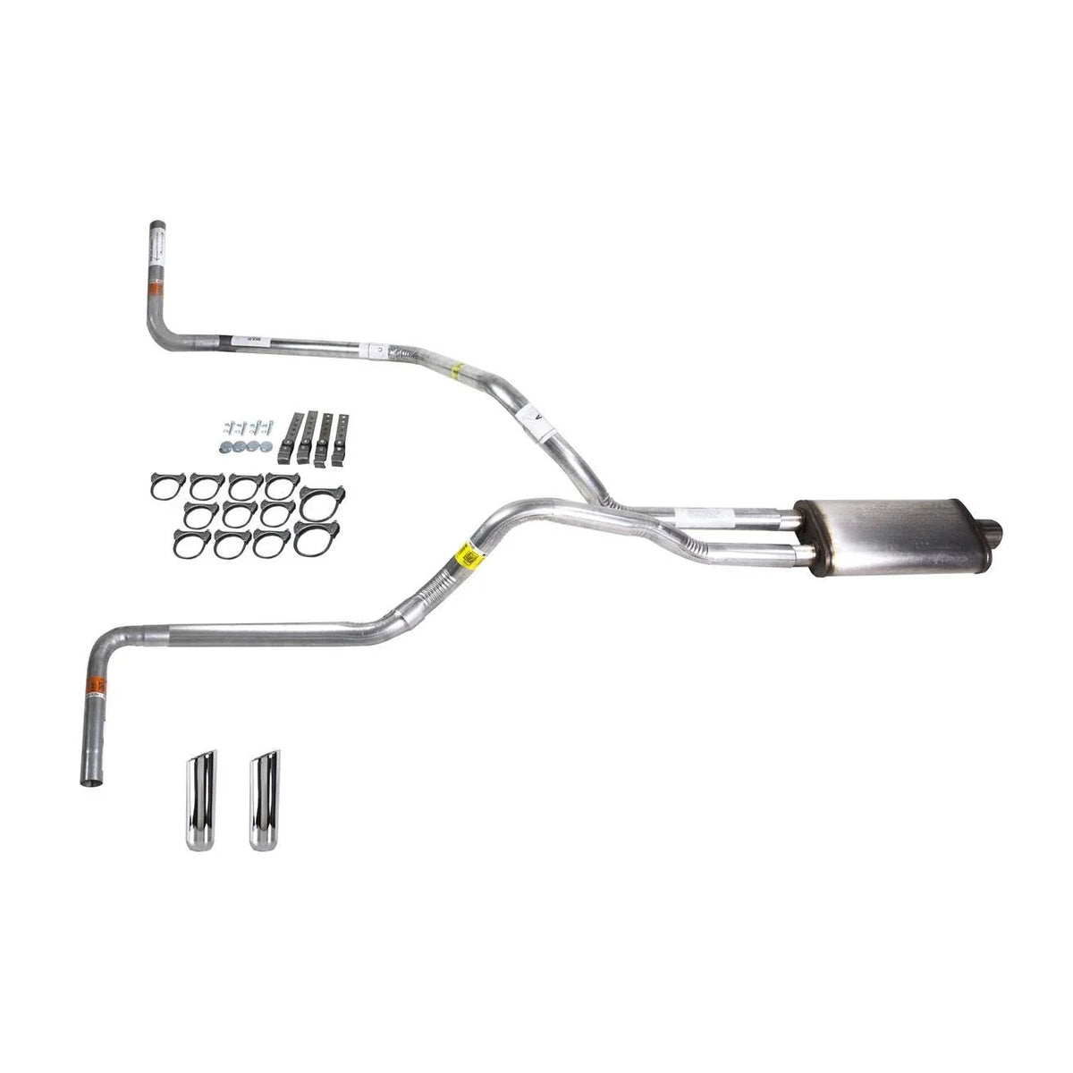 Dual Exhaust 2.5" Stainless Muffler for F150 (1998–2004) RW Tip Side Exit