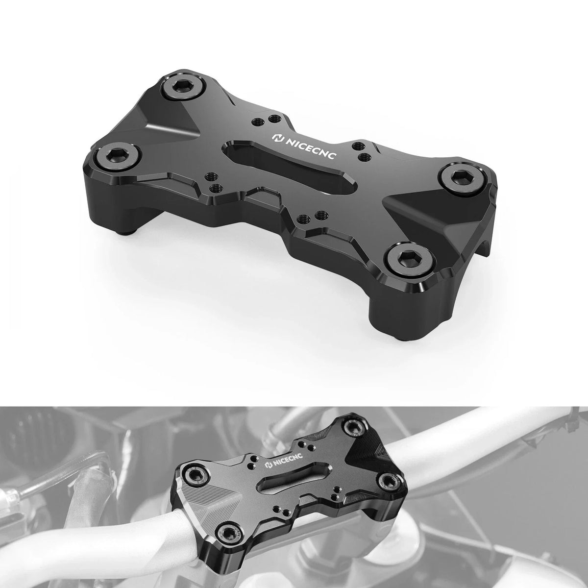 Top Clamp Plate with AMPS Pattern for Yamaha Tenere 700 (2019-2023)