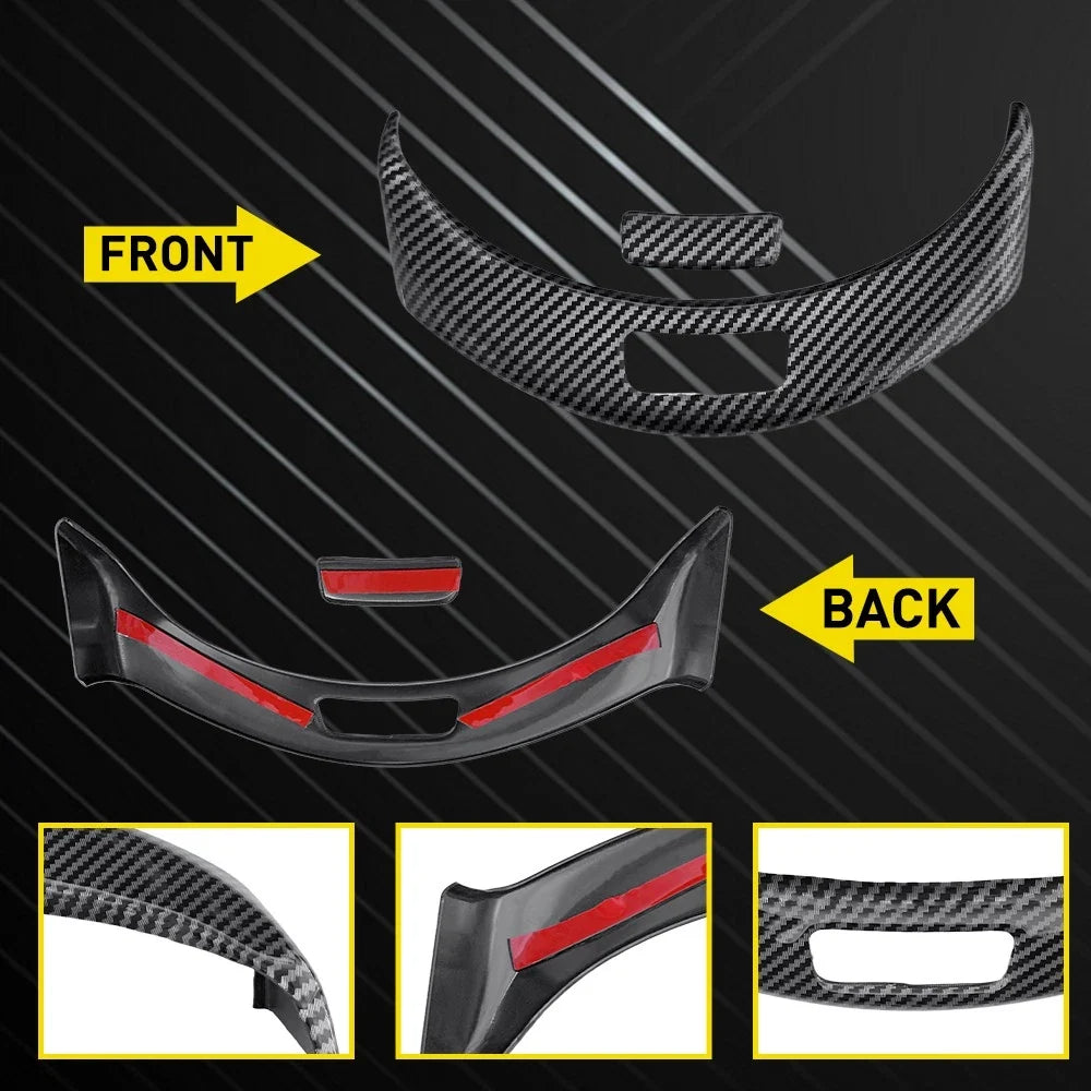 Console Armrest Switch Button Trim - 2X Carbon for Mercedes GLC X253 2015-2020