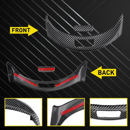 Console Armrest Switch Button Trim - 2X Carbon for Mercedes GLC X253 2015-2020