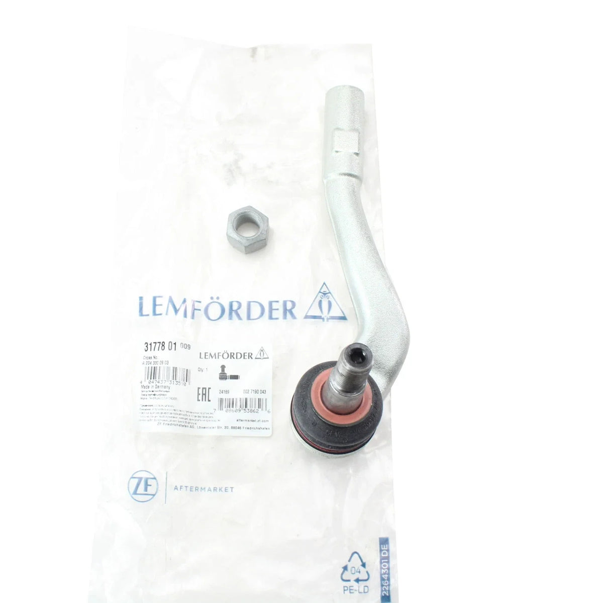 Left Outer Tie Rod End by Lemfoerder for Hilux N70 2005-2015