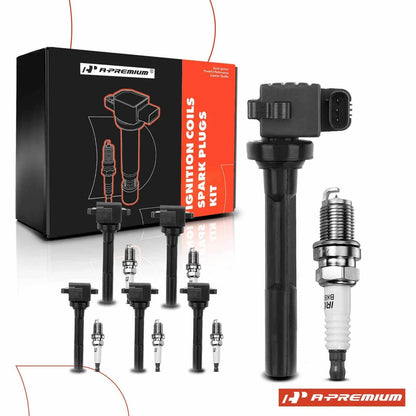 6X Ignition Coil & Iridium Spark Plug for Honda Passport (1998–1999)
