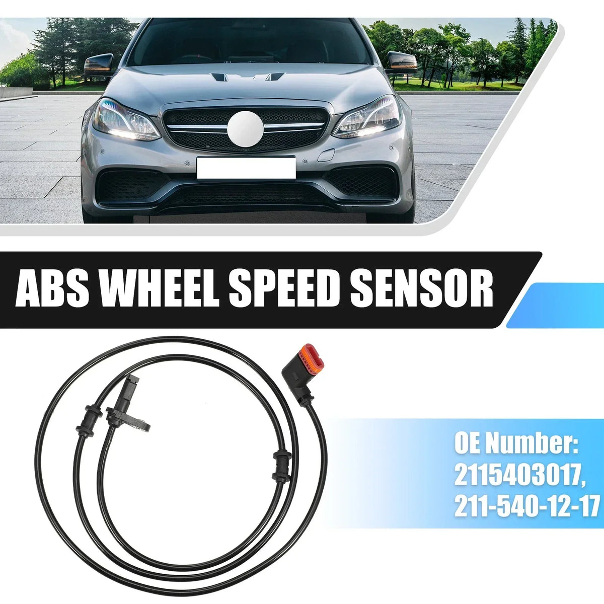 ABS Sensor for Wheel Speed - Fits Mercedes-Benz 2010-2016