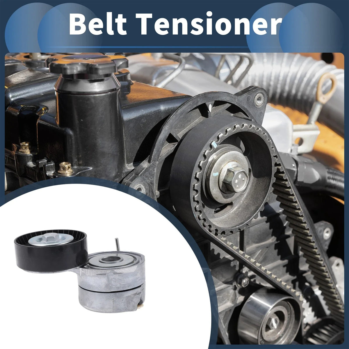 Belt Tensioner for Audi A6 (2004–2011) No. 06E903133T Metal