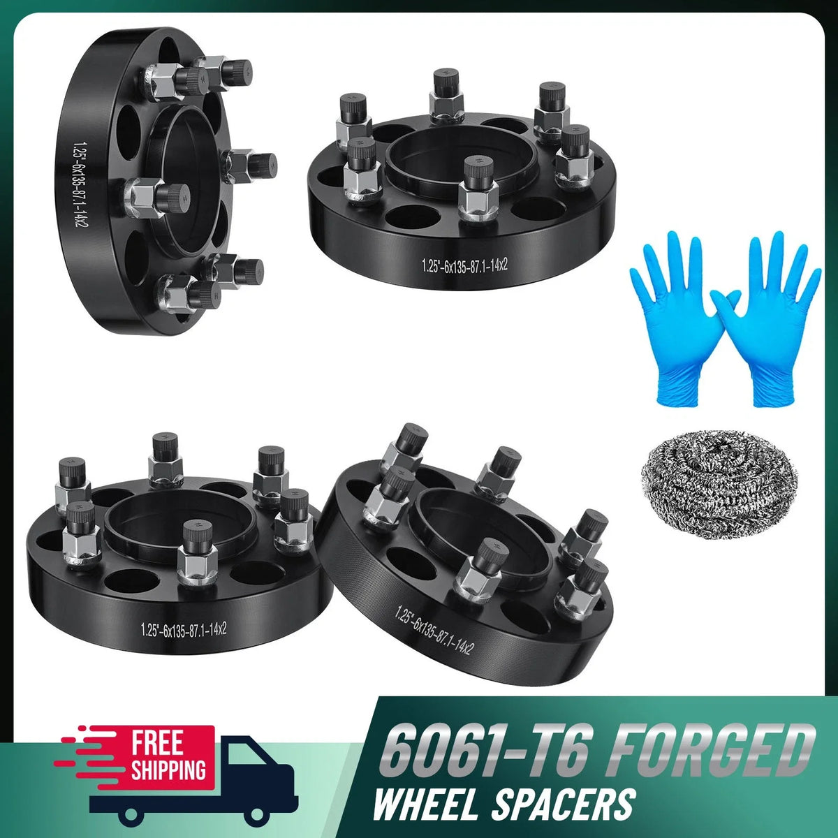 1.25" Hub Centric Wheel Spacers for Ford F-150 (2004–2014)