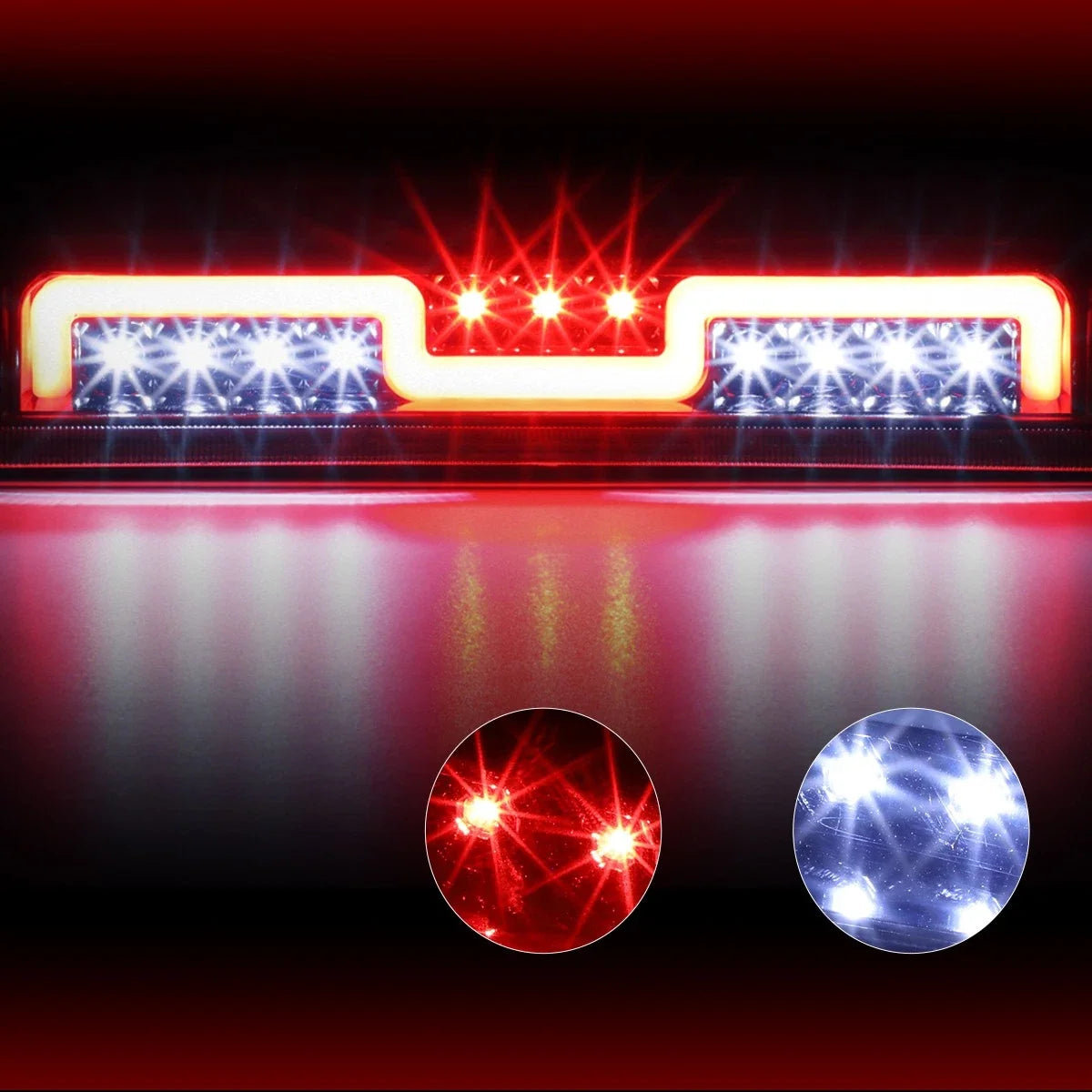 Smoked Lens 2-Stage Sequential LED 3rd Brake Light for F150 (2004–2008)