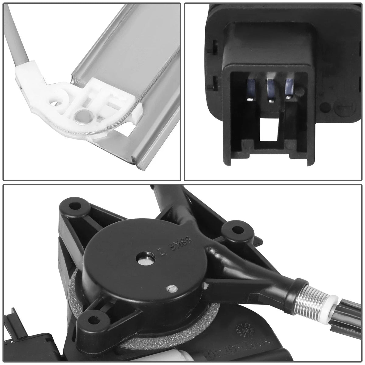 Electric Front Left Window Regulator w/ Motor for Mazda 6 (2006–2008)