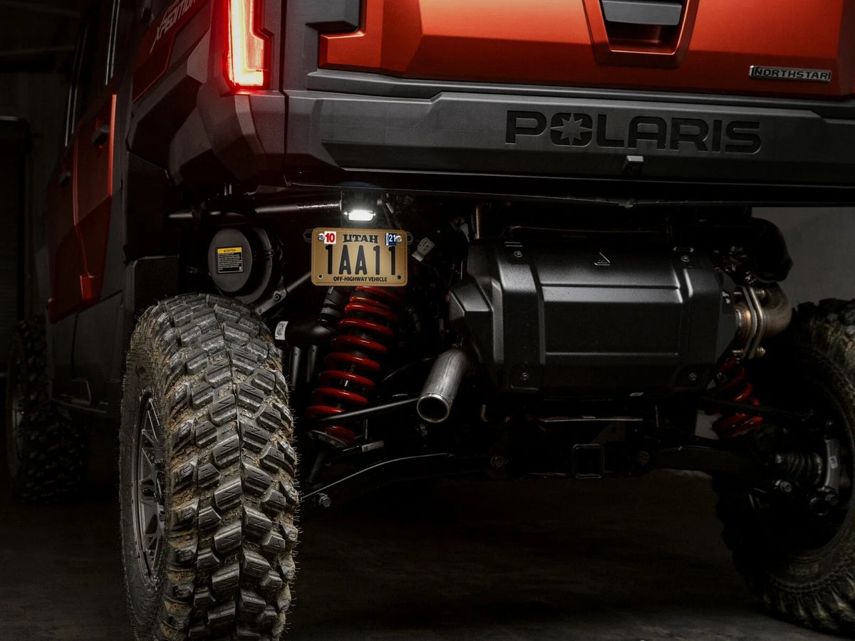 License Plate Holder with Lights for Universal ATV UTV