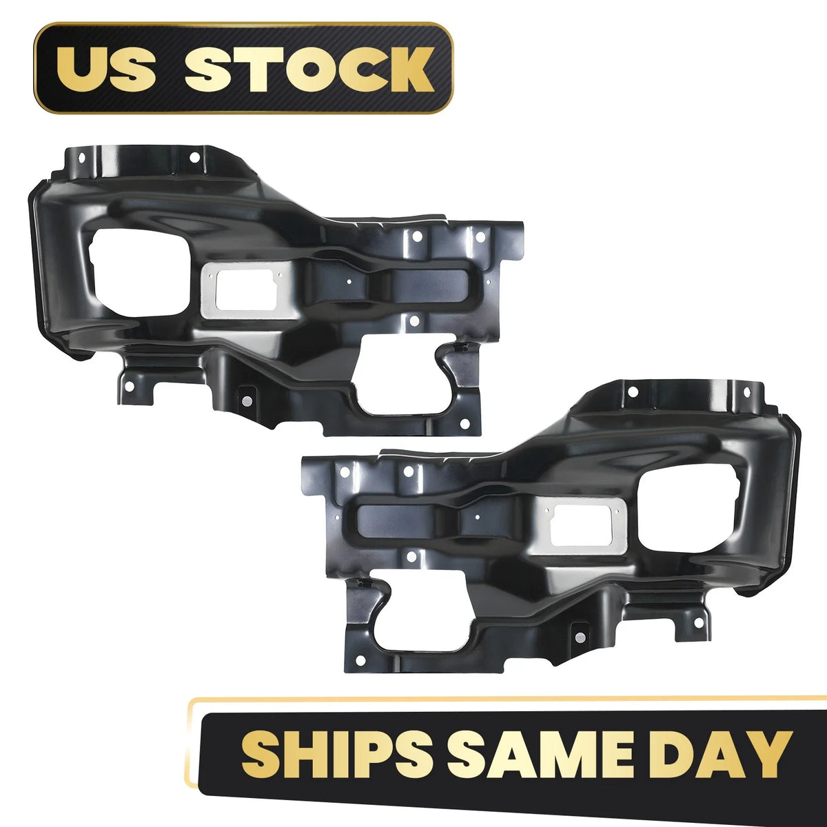 Pair Front Bumper Brackets for GMC Sierra 2500 3500 (2015–2019)