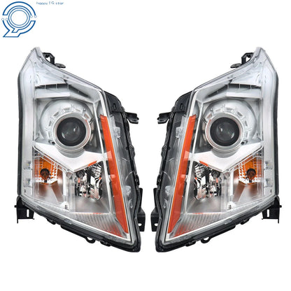 Pair of Halogen Projector Headlights for Cadillac SRX (2010-2016)