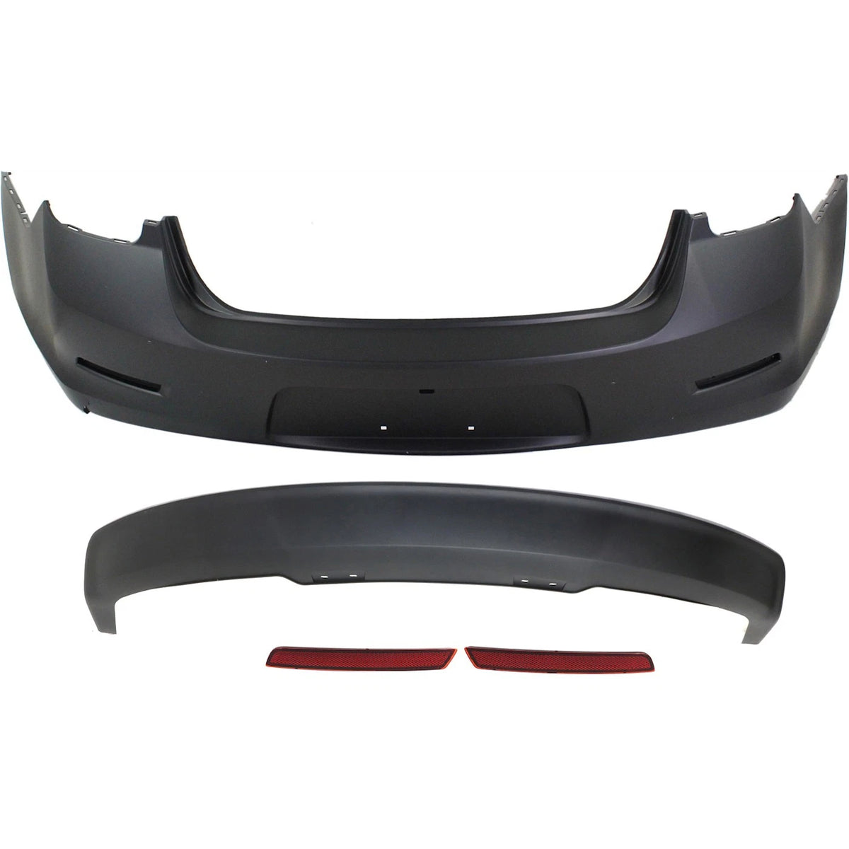 Bumper Cover for Chevrolet Malibu (2013–2015) Rear Kit Reflector Valance