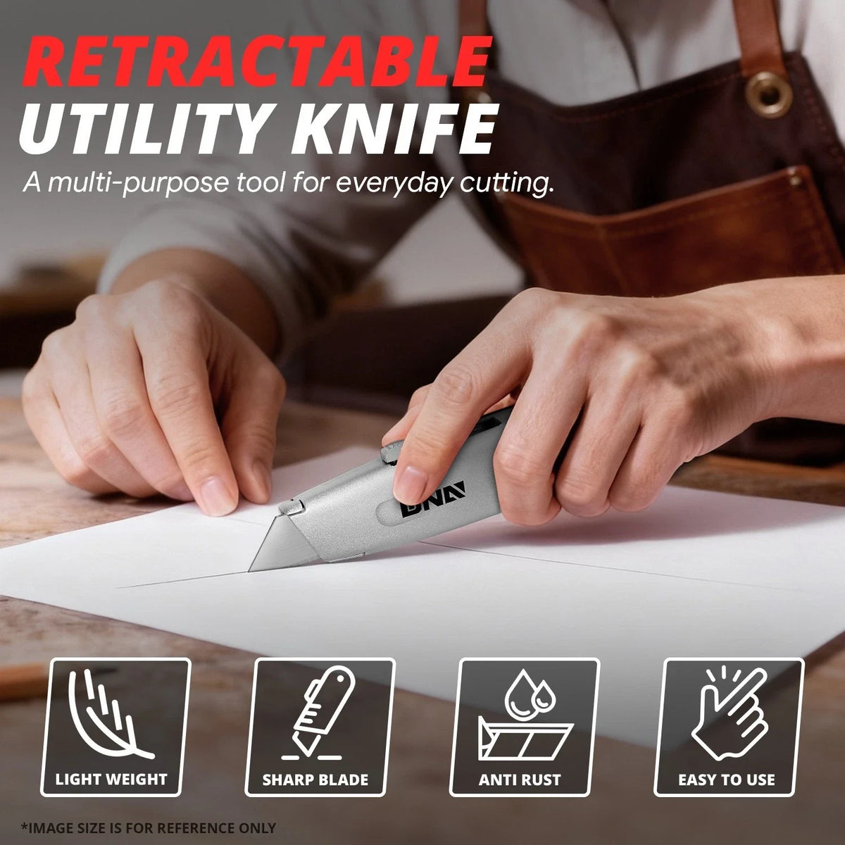 20Pcs Heavy Duty Retractable Utility Knife Box Cutter
