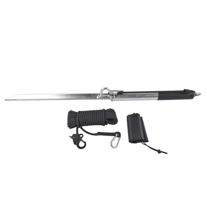 39'' Shallow Water Anchor Pole with 50Ft Line & Hook