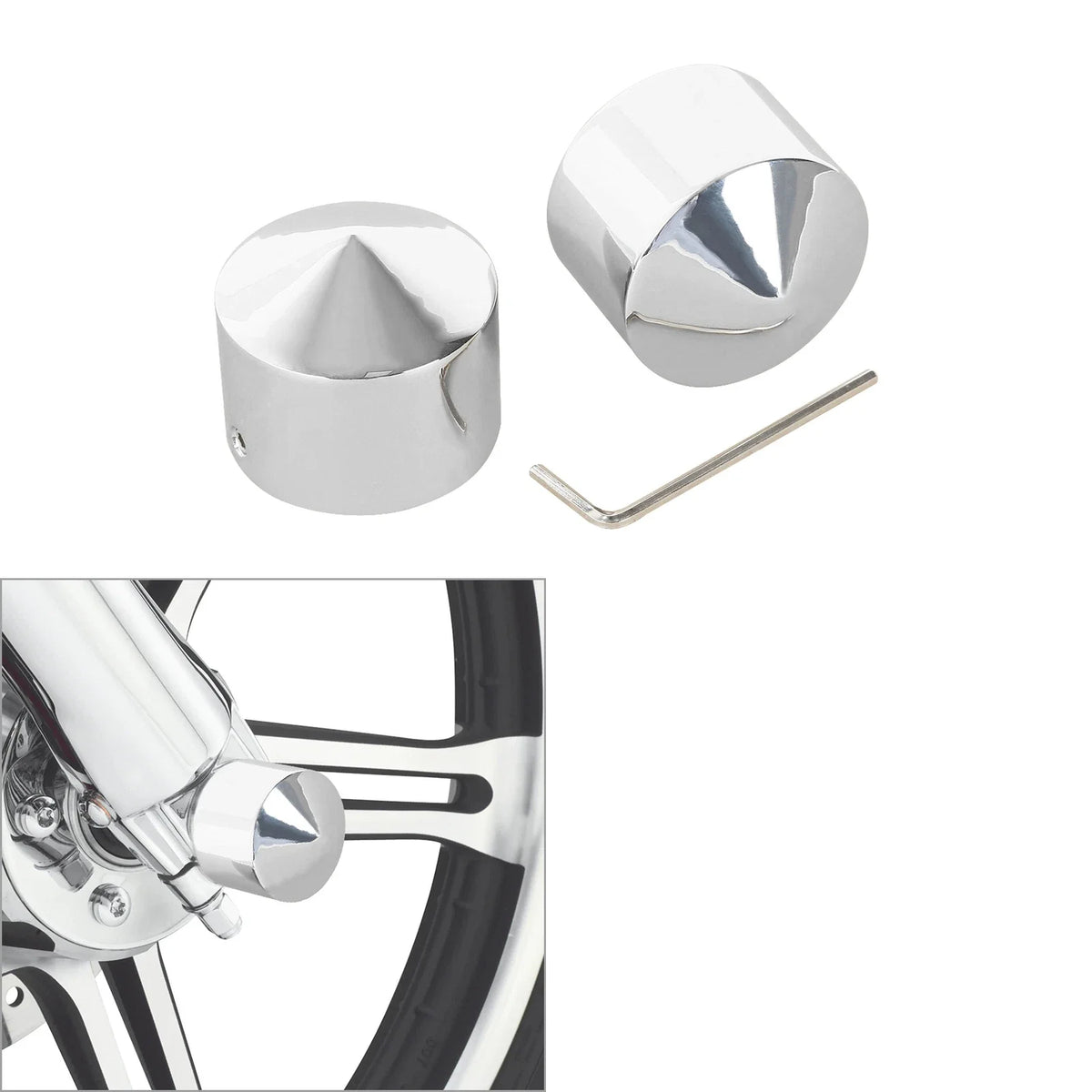 Front Axle Nut Cover Bolt for Harley 883 1200 (2000–2023)
