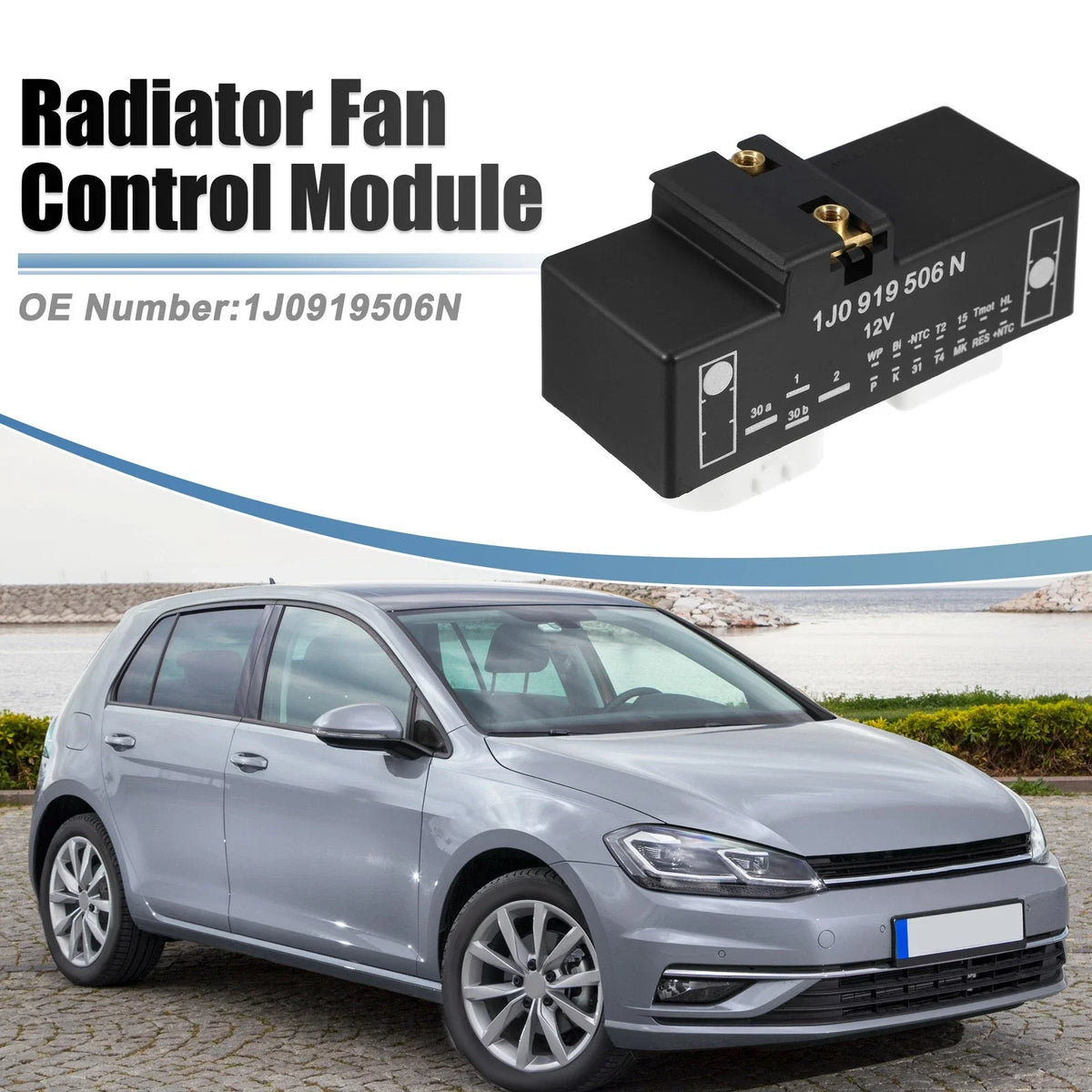 Radiator Fan Control Module for Volkswagen Golf (2002–2005) 1J0919506N