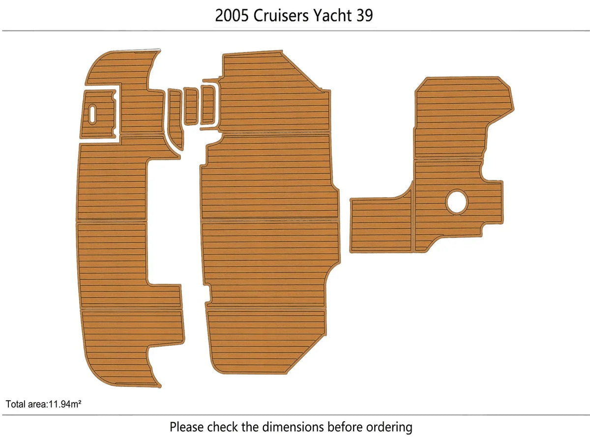 EVA Pad Foam Teak Deck Flooring Mat for Cruisers Yacht 39 (2005)