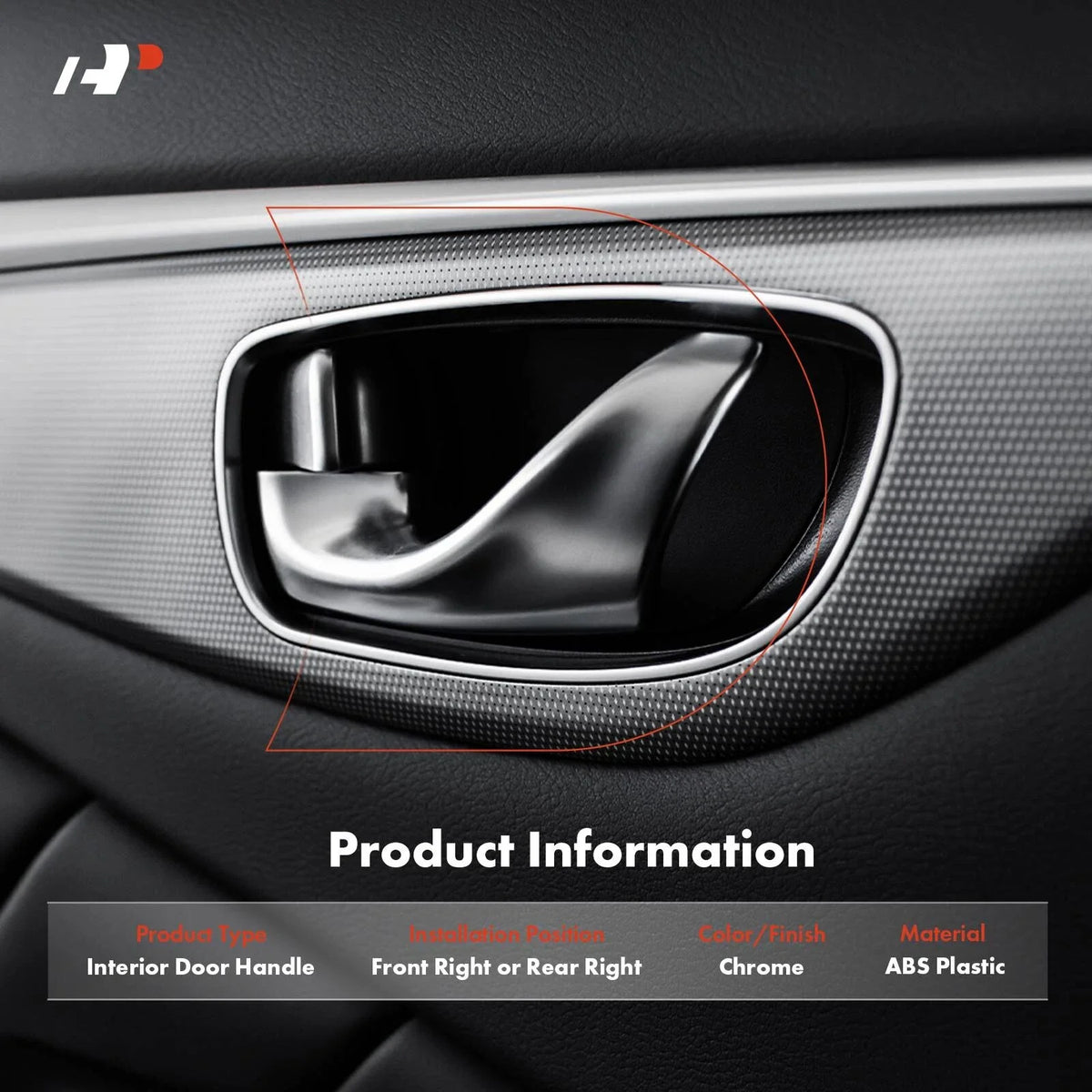 Chrome Interior Door Handle for 2009-2014 Nissan Cube