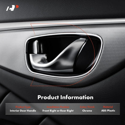 Chrome Interior Door Handle for 2009-2014 Nissan Cube