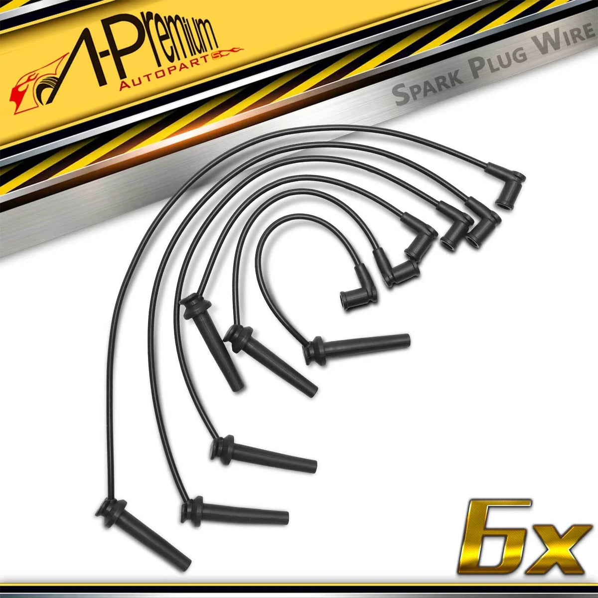 Set of 6 Spark Plug Wire Sets for Ford Taurus Mercury Sable (1986–2005)