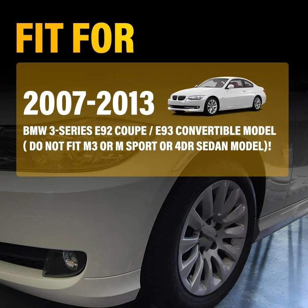 2Pcs Clear Reflector Lamps for BMW E92 E93 (2007–2013)