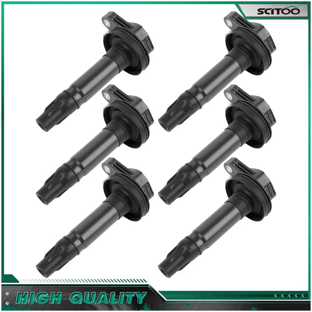 6-Pack Ignition Coils for Ford Flex, Taurus, Lincoln MKT 3.5L 2010-2012