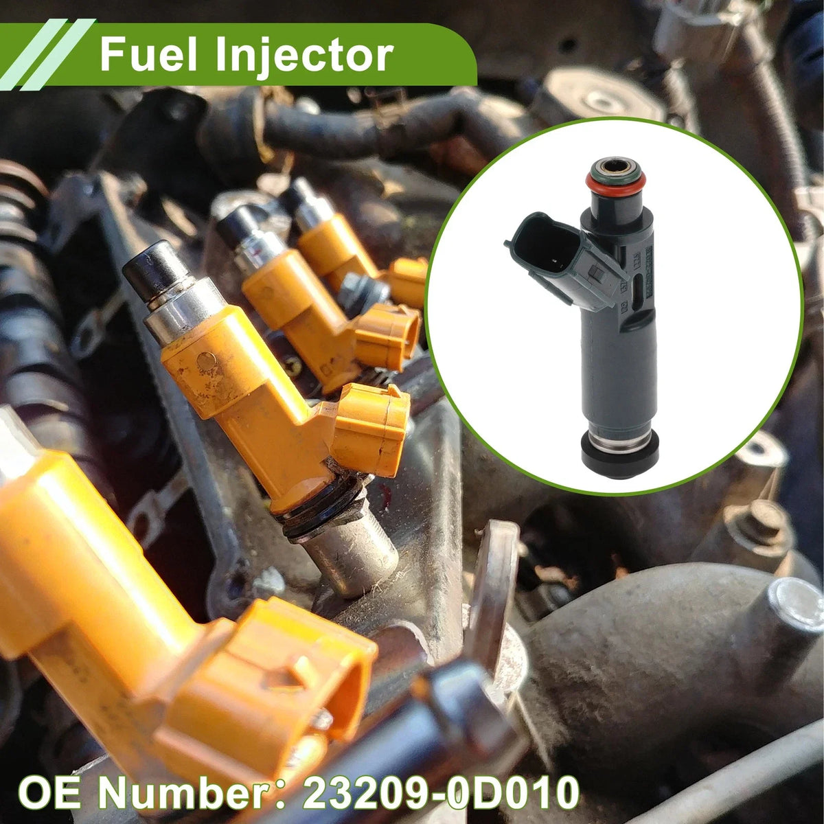 Fuel Injector No. 23209-0D010 for Toyota Corolla (1998–2002)