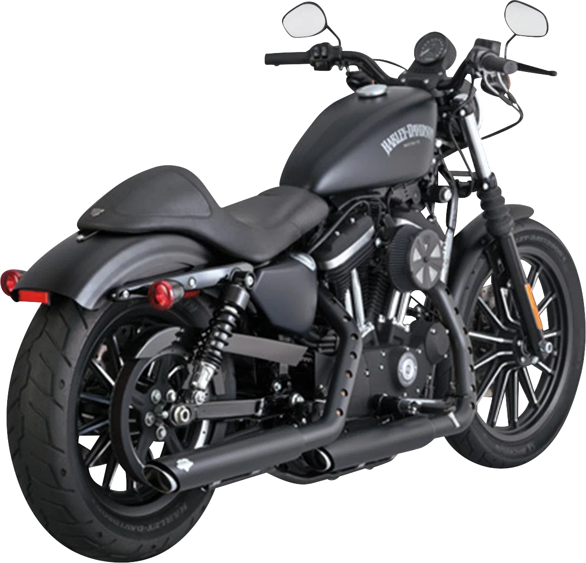 Vance & Hines 3" Slip-On Mufflers Twin Slash for Harley Davidson