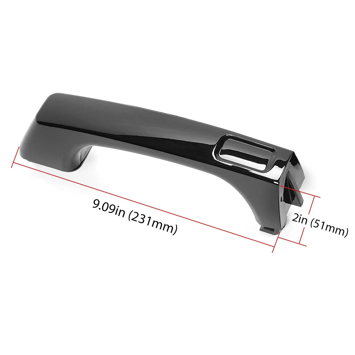 Outer Door Handle - Black for Hummer H3 (2006-2010) & H3T (2009-2010)