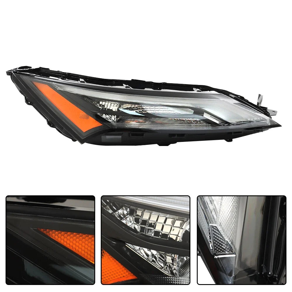 Pair of Halogen w/LED DRL Daytime Running Lights for Nissan Rogue (2021–2023)